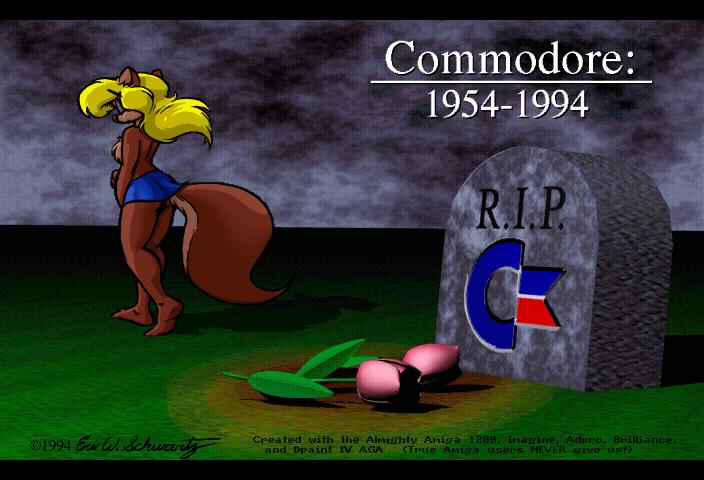 Amy Squirrel walking away from Commodore's grave, which has tulips